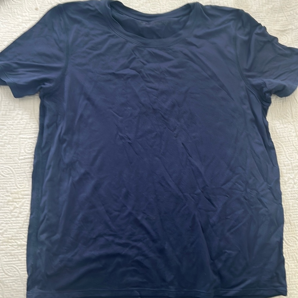 Outdoor Voices ThinkFast Mesh Tshirt Navy
